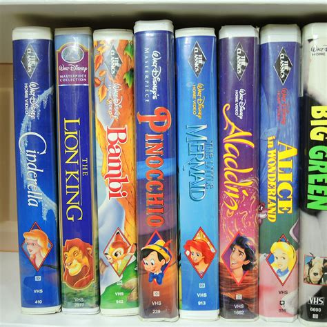 Assortment Of Vhs Tapes Featuring Walt Disney Ebth