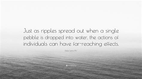 To accept conditions as they exist, or accept the responsibility for changing them. Mauidining: Quotes About Ripples In The Water