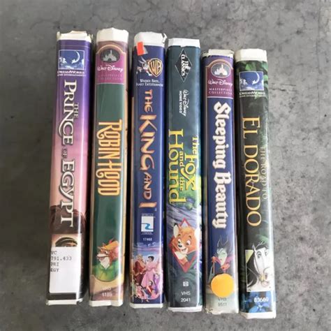 Ensemble De 6 Vhs Bandes Disney Dreamworks Warner Brothers Frères Eur