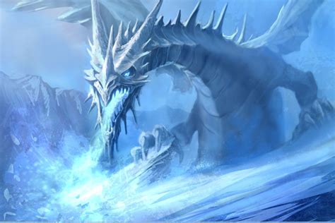 Frost Dragon Ice Dragon Elemental Dragons Snow Dragon