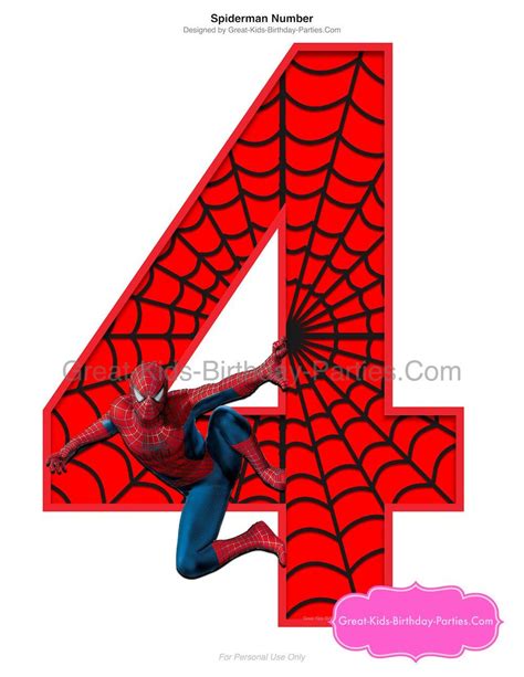 Print free large stencil of the number 7. SPIDER Birthday Centerpiece NUMBER 4, Spiderman Birthday ...