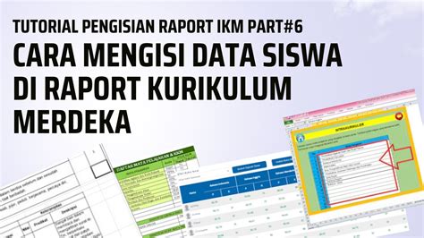 Cara Mengisi Data Siswa Di Raport Kurikulum Merdeka Tutorial