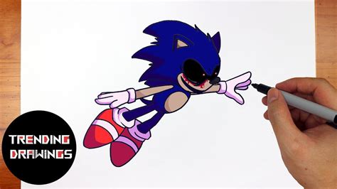 How To Draw Fnf Mod Character Confronting Yourself Sonic Exe Easy