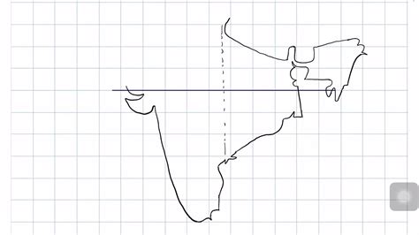 Draw The Map Of India Freehand Step By Step Process Youtube