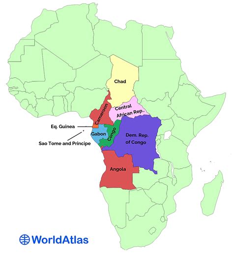 Middle African Countries Worldatlas