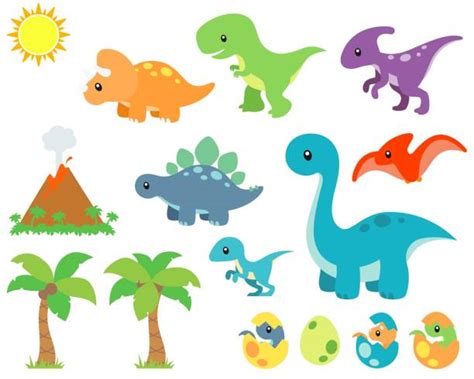 Cute Dinosaur Clipart Illustrations Royalty Free Vector Graphics