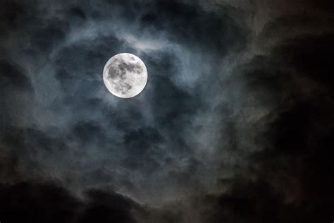 Nearly Full Moon With Clouds Full Moon Greek Goddess Aesthetic Moon