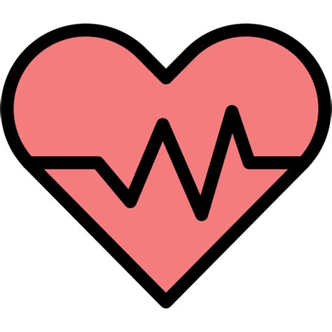 Heart Beat Icon Generic Color Lineal Color