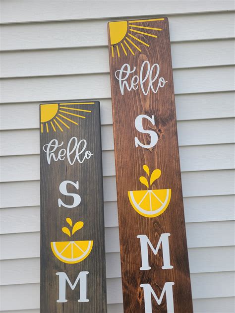 Hello Summer Porch Sign Hello Summer Porch Leaner 4 Ft Porch Sign