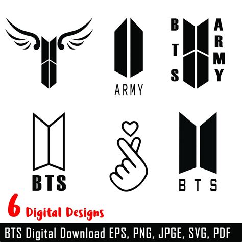 Bts Svg Bundle Pack Bts Logo Svg Bts Svg Bts Cricut Bangtam Boys