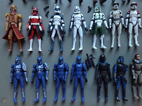 Star Wars Action Figure Clone Trooper 375 Tcw Huge Figure Lot