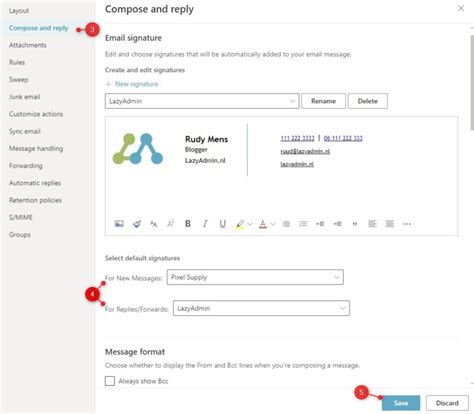 How To Change Email Signature In Outlook — Lazyadmin