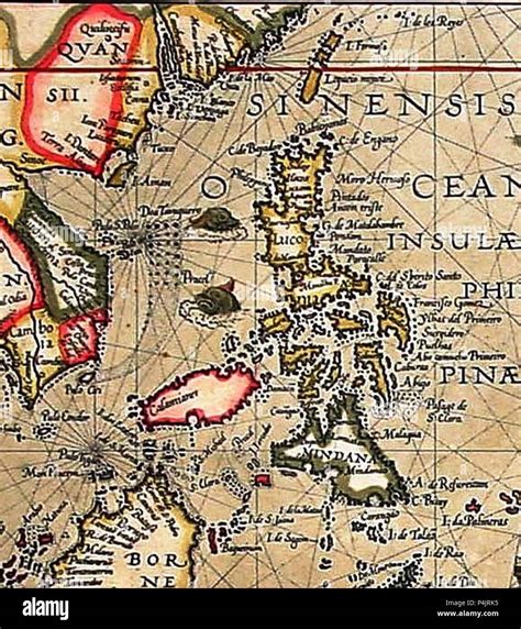 1592 Map Of Formosa Taiwan Philippines And Other South East Asia