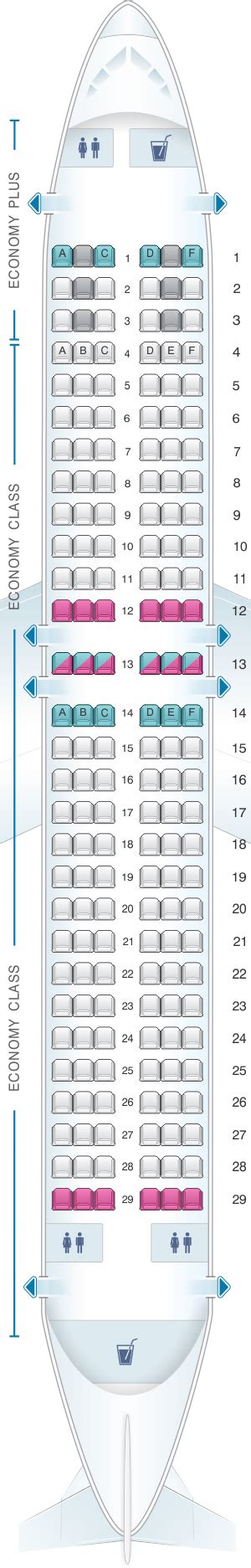 Mapa De Asientos Westjet Boeing B737 800 Plano Del Avión Seatmaestroes