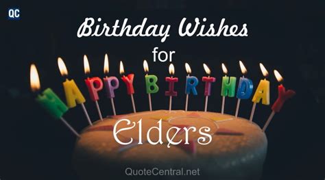 Happy Birthday Wishes For Elders