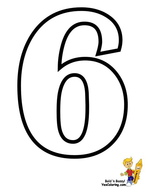 The Number 6 Coloring Pages Coloring Pages