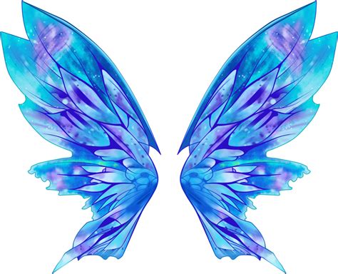 Download Blue Fairy Wings Png Full Size Png Image Pngkit