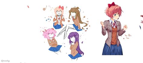 Ddlc ← An Anime Speedpaint Drawing By Kyundrawz Queeky Draw And Paint