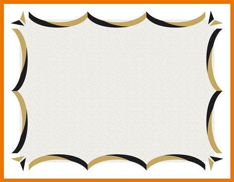 Gold Certificate Borders Templates Clipart Best