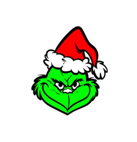 Printable Grinch Face Clipart