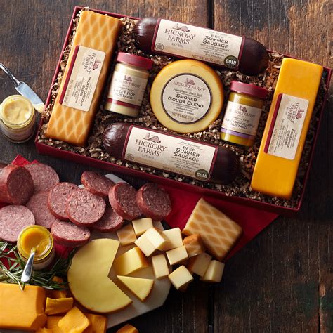 summer sausage and cheese t box hickory farms