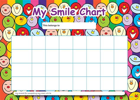 Sticker Solutions A4 Smile Reward Chart With 25 Stickers