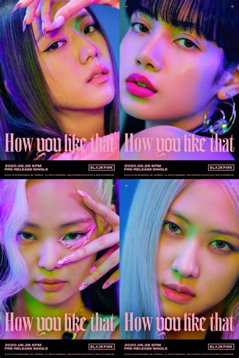 Blackpink “how You Like That” Title Poster 3 Blackpink Blackpink