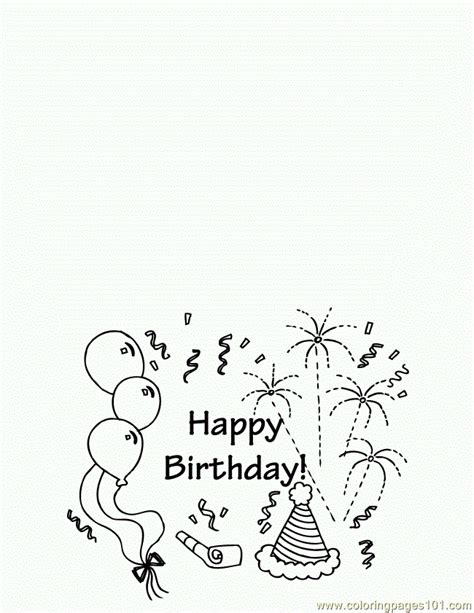 Free Printable Birthday Cards To Color My Amusing Adventures