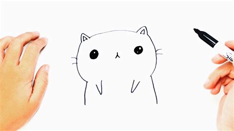 How To Draw A Kawaii Cat Step By Step Kawaii Drawings Youtube