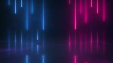 Bright Abstract Neon Multicolor Lines Animation Background Video