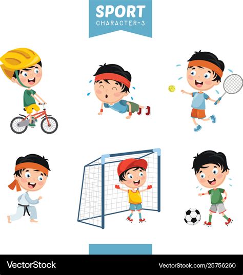 Sport Character Royalty Free Vector Image Vectorstock