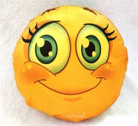 Wah Notion Smiley Pillows Cushion For Room Car Sofa Set Emoji Cute