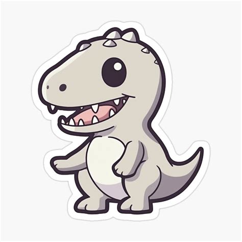 Cute T Rex Funny Expressions Tyrannosaurus Rex Trex Kawaii Art