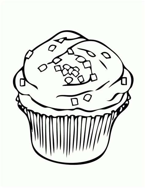 Gambar Free Printable Cupcake Coloring Pages Kids Clip Art Library Line