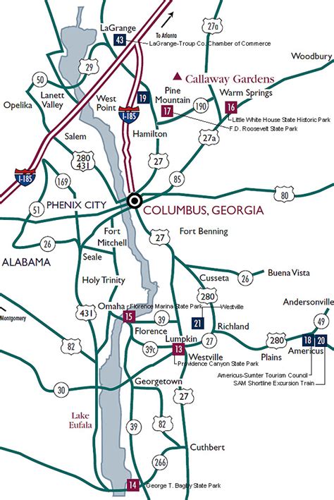 Columbus Georgia City Map Of Columbus Georgia