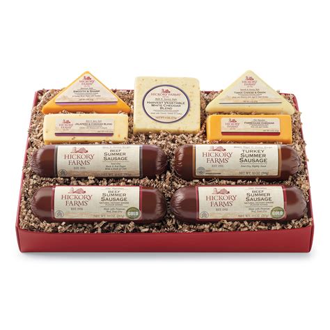 hickory farms deluxe sausage and cheese t box hickory farms