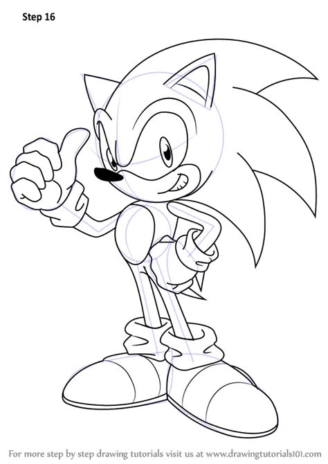 Learn How To Draw Sonic Sonic The Hedgehog Step By Step Drawing