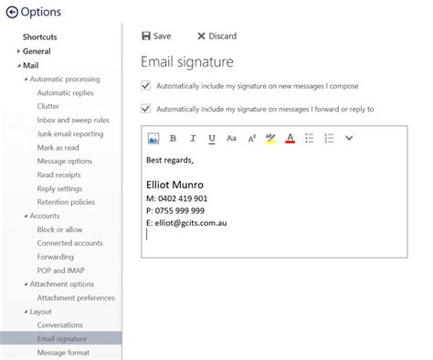 Add Email Signature Microsoft Outlook Pricelmka