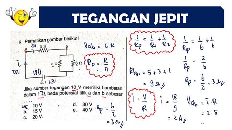 Contoh Soal Tegangan Jepit Smp Riset