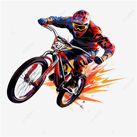 Bmx Bike Freestyle Sport Clipart Bmx Bike Rider Png Transparent