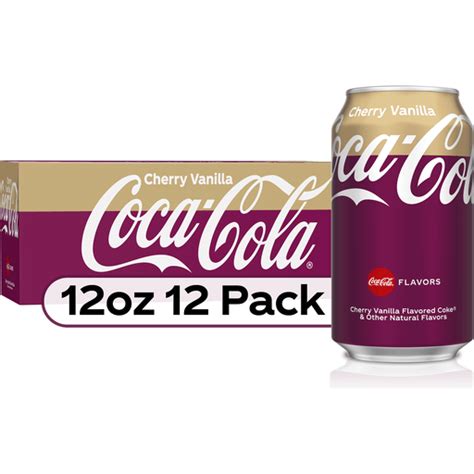 Fresh 12 Pk Cherry Vanilla Coca Cola Coke Soda Emporium