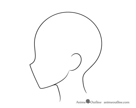 How To Draw Anime Face Side View With Proportions Animeoutline