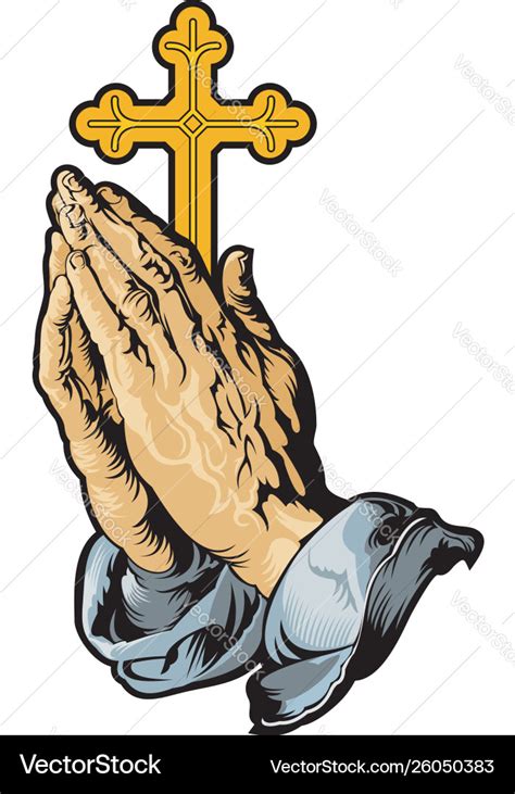 Praying Hands With Cross Praying Hands Praying Hands Clipart Hand