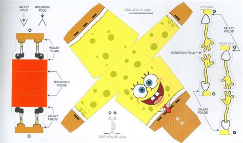 Spongebob Squarepants Paper Doll Template Paper Toys 43 Off