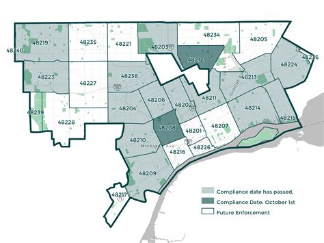 Downtown Detroit Zip Code Map United States Map