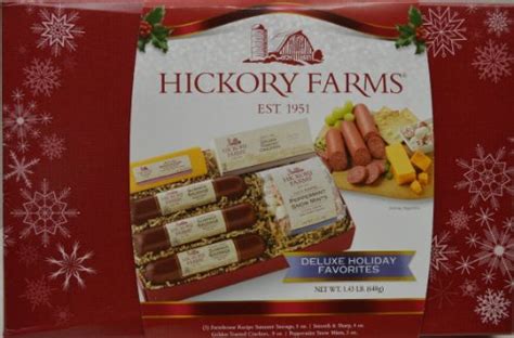 hickory farms deluxe holiday favorites 1 43lb sausage cheese and crackers gourmet ts