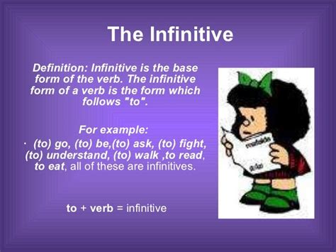 The Infinitive