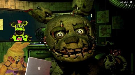 Five Nights At Freddy S SPRINGTRAP JUMPSCARE FNAF 3 REACTION YouTube