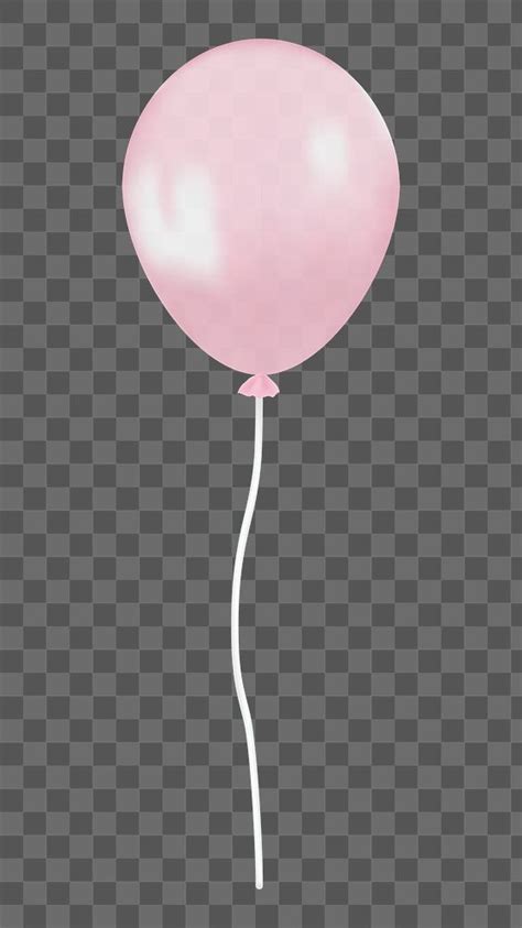 Pink Balloon Png Illustration Transparent Background Premium Image