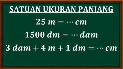 Soal Satuan Panjang Kelas